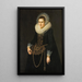 Reproduktion des Gemäldes Portrait einer 22-jährigen Frau - Cornelis van der Voort