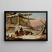 Jäger von Elchen - Cornelius David Krieghoff — gerahmtes Bild an der Wand