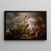 Allegorie des Friedens und der Gerechtigkeit - Corrado Giaquinto — gerahmtes Bild an der Wand