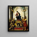 Madone mit heiligem Franziskus - Correggio — gerahmtes Bild an der Wand