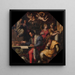 Cosimo étudie la prise de Sienne - Giorgio Vasari — gerahmtes Bild an der Wand
