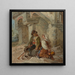 Italienisches Paar - Johann Grund — gerahmtes Bild an der Wand