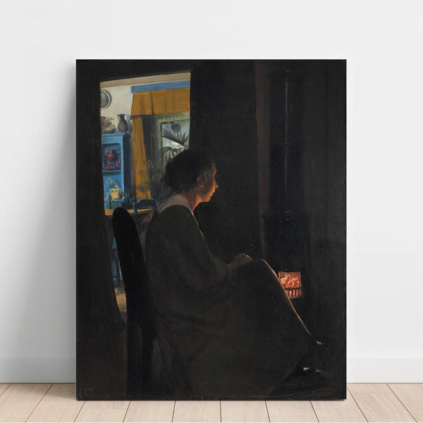 Reproduktion des Gemäldes Crépuscule. La femme de l'artiste - Laurits Andersen Ring