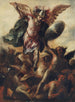 Der heilige Michael besiegt den Teufel – Cristóbal de Villalpando — Ansicht des Kunstwerks