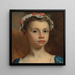 Croquis einer jungen Frau - Joseph Highmore — gerahmtes Bild an der Wand
