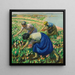 Cueilleurs de tulipes - Harold Harvey — gerahmtes Bild an der Wand
