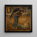 Cupidon, der Psyché schlafend in der Nähe eines Brunnens findet - Sir Edward Coley Burne-Jones — gerahmtes Bild an der Wand