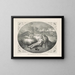 Engel des Schlachtfelds - Currier & Ives — gerahmtes Bild an der Wand