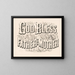 Gott segne Vater und Mutter - Currier & Ives — gerahmtes Bild an der Wand