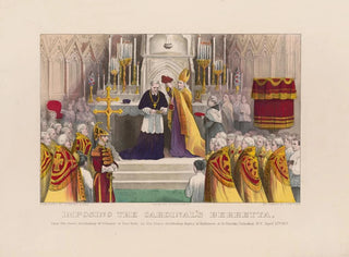 Imposition der Kardinalbarette bei Seine Eminenz Erzbischof McCloskey von New York - Currier & Ives — Ansicht des Kunstwerks