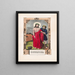 Jesus entkleidet - Currier & Ives — gerahmtes Bild an der Wand