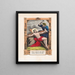 Jesus am Kreuz genagelt - Currier & Ives — gerahmtes Bild an der Wand