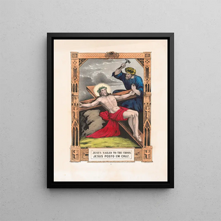 Currier Ives - Jesus nailed to the cross.webp