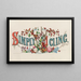 Einfach an deinem Kreuz halte ich mich fest - Currier & Ives — gerahmtes Bild an der Wand