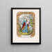 Sainte Marie - Currier & Ives — gerahmtes Bild an der Wand