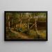 Birken am Wasserufer - Curt Agthe — gerahmtes Bild an der Wand