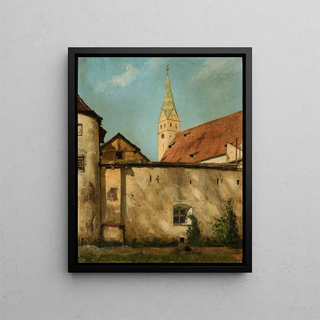Curt Agthe - Courtyard of the castle in Pappenheim.webp