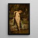 Nacktes weibliches Modell vor einer Landschaft - Curt Agthe — gerahmtes Bild an der Wand