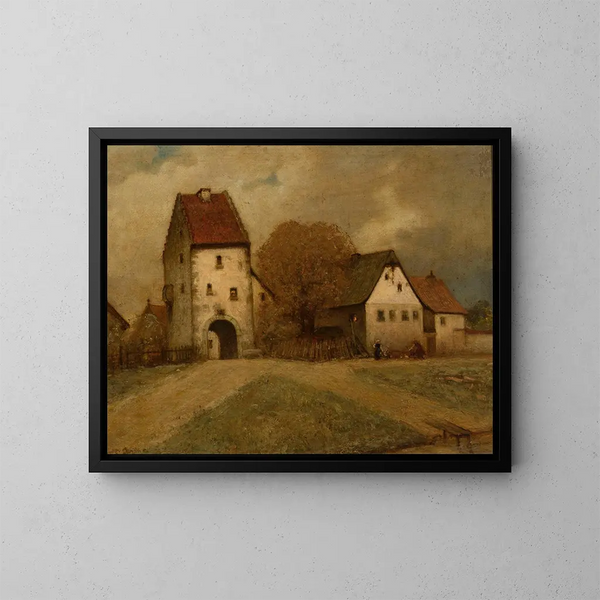 Fragment de ville - Curt Agthe — gerahmtes Bild an der Wand