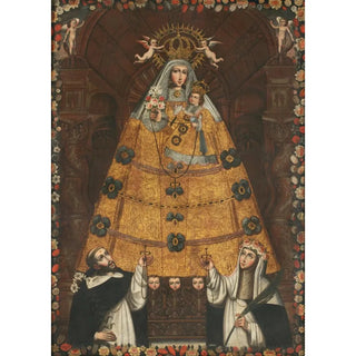 Cusco School - Our Lady of the Rosary with Saint Dominic and Saint Rose.webp