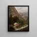 Landschaft mit Berg und Chalet - Cyprian Lachnicki — gerahmtes Bild an der Wand