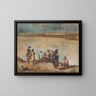 Ohne Wohnsitz - Cyprian Majernik — gerahmtes Bild an der Wand