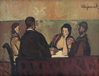 Die Kartenspieler - Cyprian Majernik — Ansicht des Kunstwerks