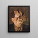 Clown, der weint - Cyprian Majernik — gerahmtes Bild an der Wand