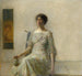 Dame mit einer Maske - Thomas Wilmer Dewing — Ansicht des Kunstwerks