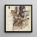 Dame im Atelier hinter einem Harmonium - George Hendrik Breitner — gerahmtes Bild an der Wand