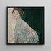 Dame in Weiß - Gustav Klimt — gerahmtes Bild an der Wand