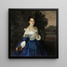 Dame in Blau Portrait von YeM Martynova - Konstantin Andreevich Somov — gerahmtes Bild an der Wand