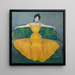 Dame in Gelb - Max Kurzweil — gerahmtes Bild an der Wand