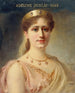 Portrait von Adeline Dudlay 1858-1934, Mitglied der Comédie-Française in der Rolle der Alcmène - Daniel Brard — Ansicht des Kunstwerks