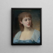 Portrait von Julia Bartet 1854-1941, Mitglied der Comédie-Française in der Rolle der Mlle du Vigean - Daniel Brard — gerahmtes Bild an der Wand