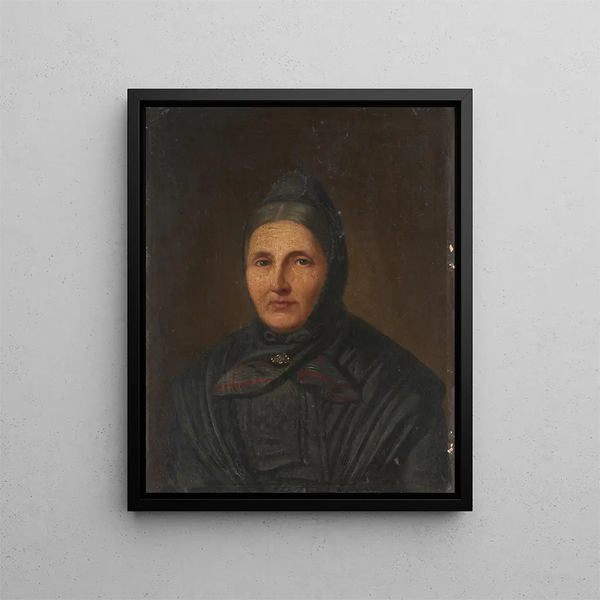 Portrait von Crescentia Spiegelhalder geborene Kessler - Daniel Cornelius Gesell — gerahmtes Bild an der Wand