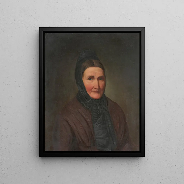 Portrait von Magdalena Kleier und Frderer - Daniel Cornelius Gesell — gerahmtes Bild an der Wand