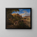 Château d'Eberstein près de Gernsbach avec une chasse médiévale - Daniel Fohr — gerahmtes Bild an der Wand