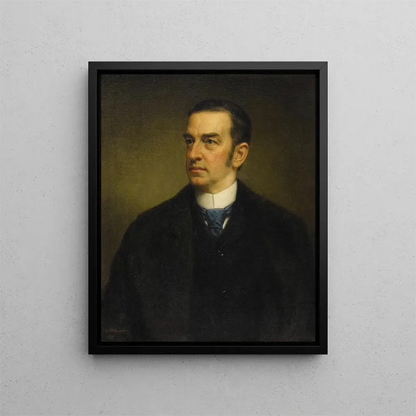 Portrait von Cornelius Vanderbilt II - Daniel Huntington — gerahmtes Bild an der Wand