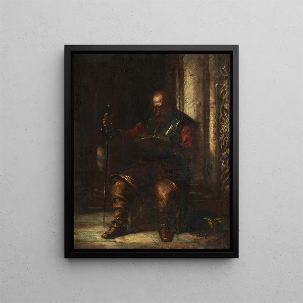Le Cromwellien - Daniel Huntington — gerahmtes Bild an der Wand