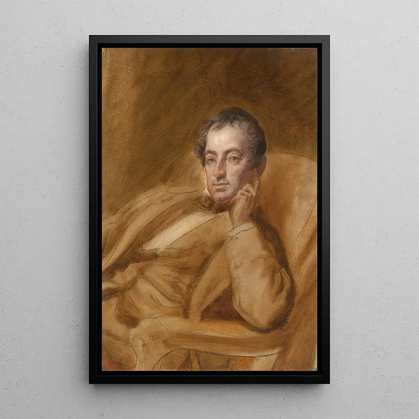 Washington Irving - Daniel Huntington — gerahmtes Bild an der Wand
