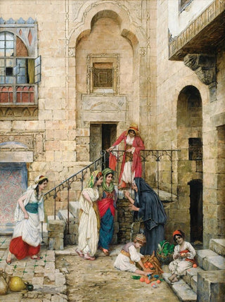 Daniel Israel - Women In An Oriental Courtyard.webp
