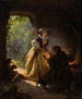 Wahrsagerin der Zigeunern - Daniel Maclise — Ansicht des Kunstwerks