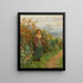 Eine Pause in einem Moment - Daniel Ridgway Knight — gerahmtes Bild an der Wand