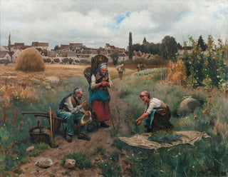 Ein Moment der Ruhe - Daniel Ridgway Knight — Ansicht des Kunstwerks