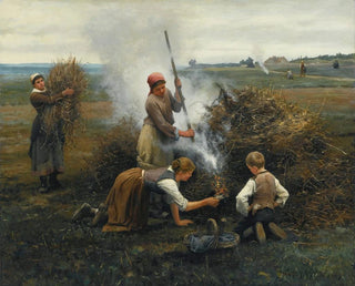 Brosse en feu - Daniel Ridgway Knight — Ansicht des Kunstwerks