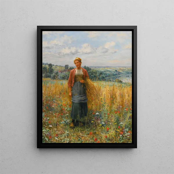 Jeannine Gleaning - Daniel Ridgway Knight — gerahmtes Bild an der Wand