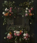 Portrait des Statthalters, Königs Wilhelm III. (1650-1702), umgeben von einem Blumenkranz - Daniel Seghers — Ansicht des Kunstwerks