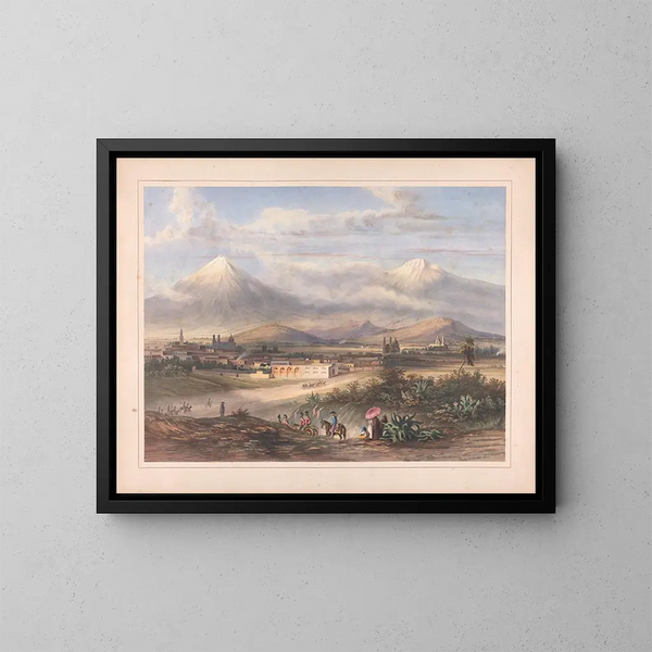 Vues d'Égerton au Mexique Pl03 - Daniel Thomas Egerton — gerahmtes Bild an der Wand