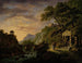 Landschaft im Arcadien mit Sonnenuntergang - Daniël Dupré — Ansicht des Kunstwerks